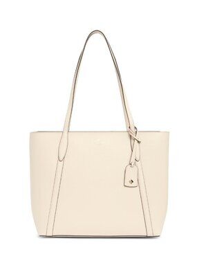 NWT ✅ KATE SPADE  CARA LARGE LEATHER TOTE in PARCHMENT  KF639 ⭐ NWT